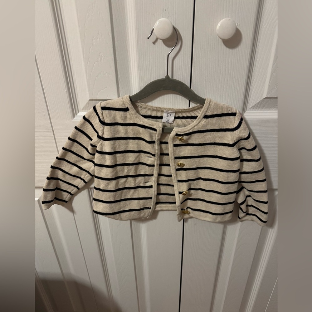 Baby Gap Toddler Striped Button Cardigan: Size 2Y